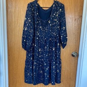 Starry Night Blue Dress
